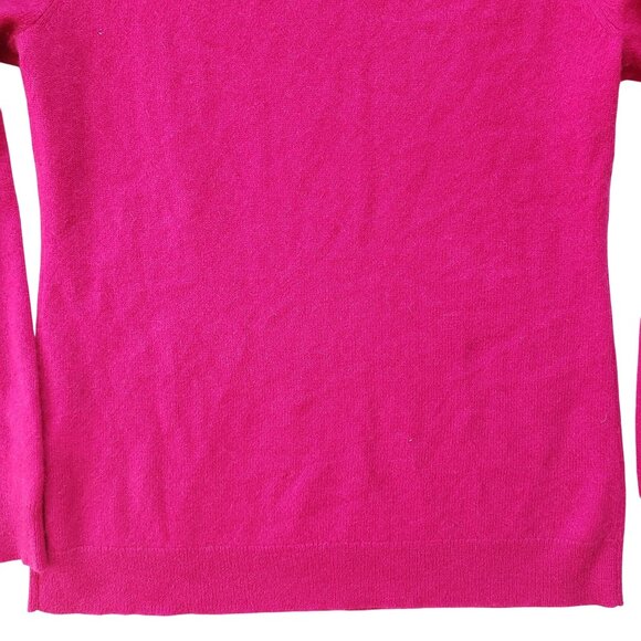 Charter Club Luxury Cashmere Sweater S Bright Pink Soft V-Neck Pullover - Picture 10 of 12